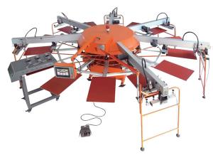 Multi-color Automatic Rotating Screen Printing Machine